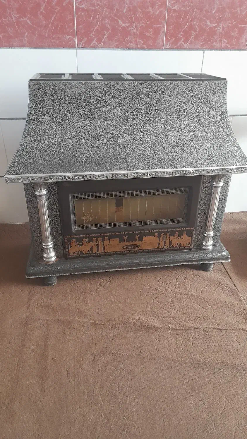 بخاری گازی شومینه ای|بخاری، هیتر، شومینه|اقبالیه, |دیوار