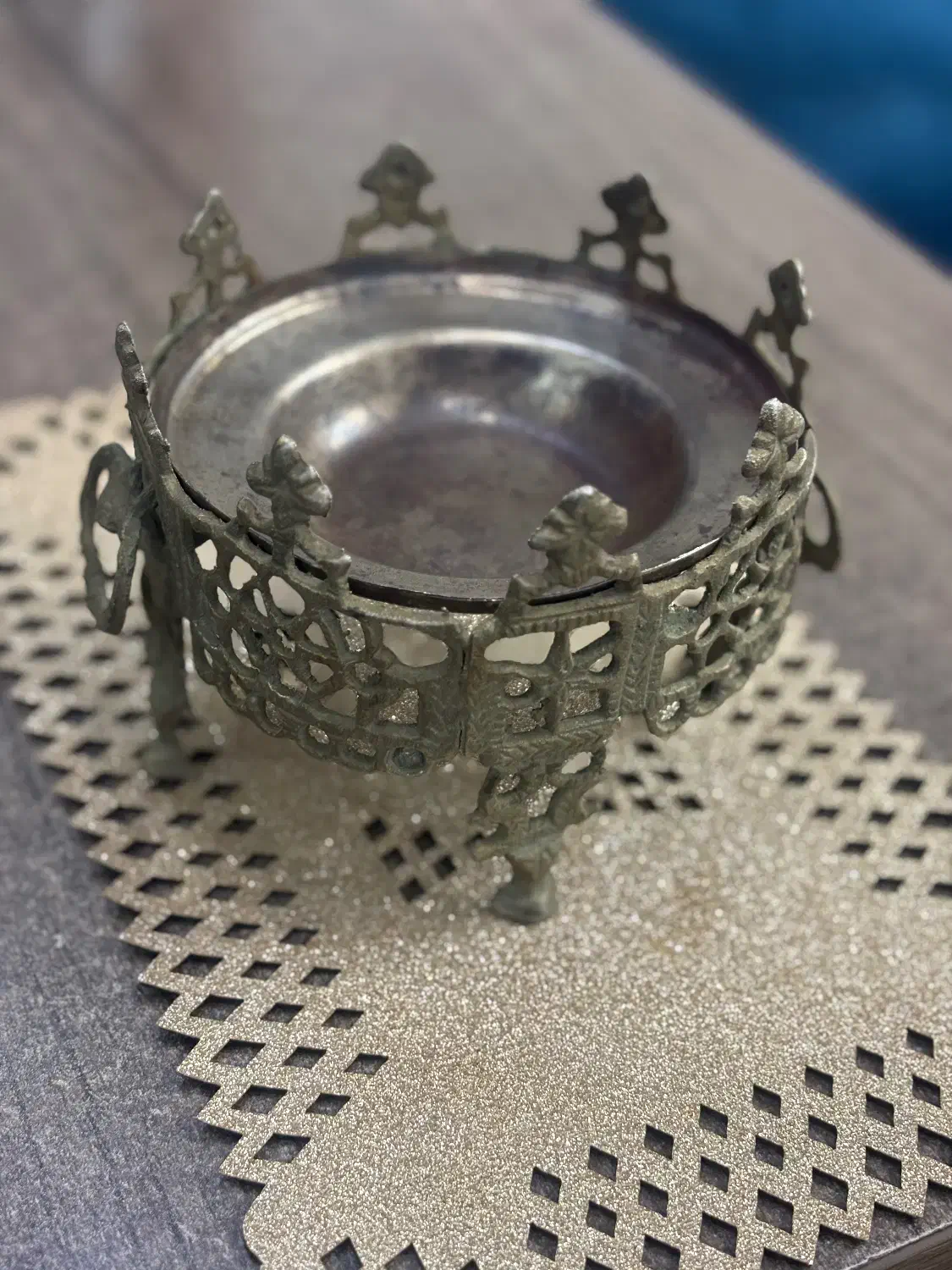 منقل برنجی قدیمی ۵۰ساله|اجاق گاز و لوازم برقی پخت‌وپز|کرج, کرج نو|دیوار