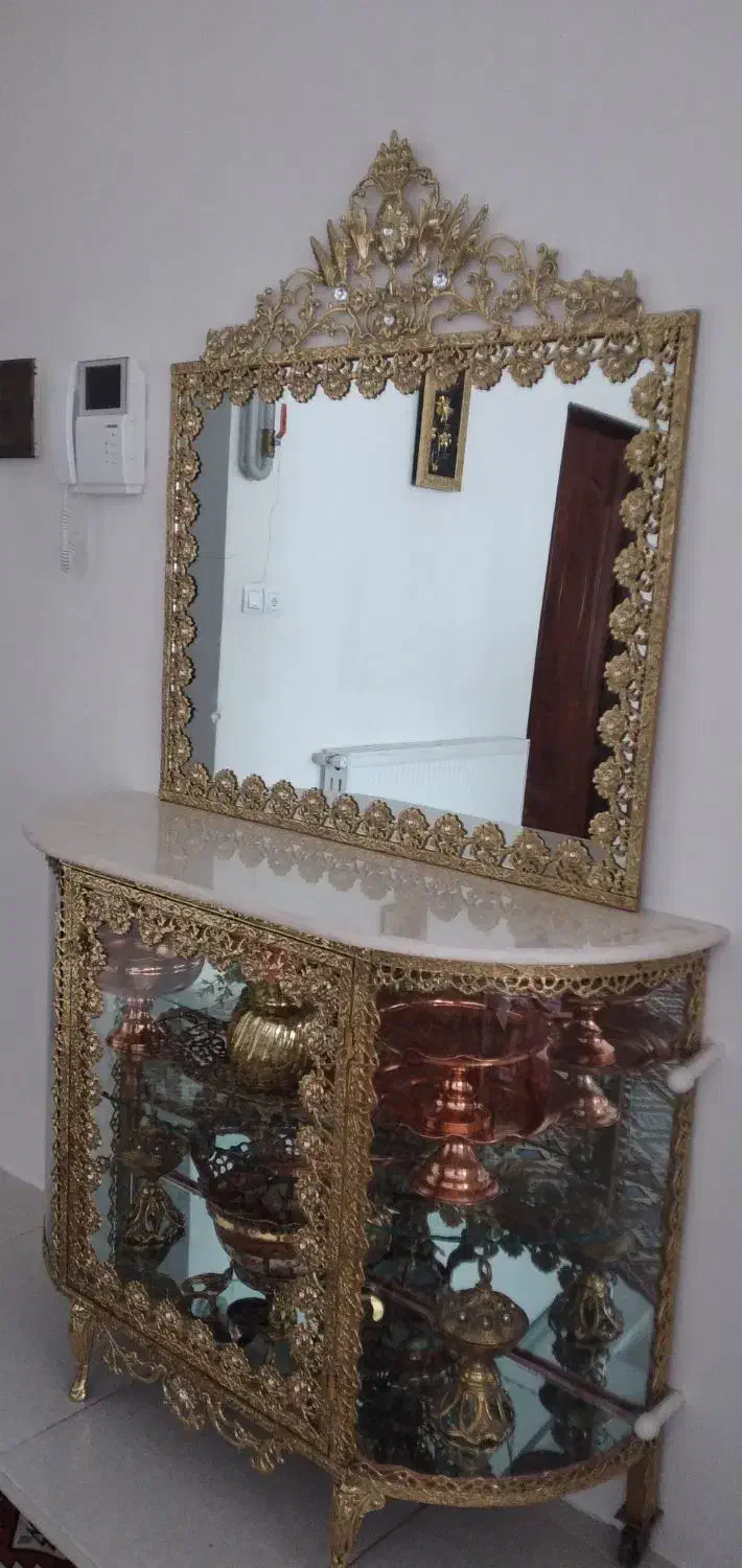 آینه کنسول نو برنز اصل گلشهر|بوفه، ویترین، کنسول|زنجان, |دیوار