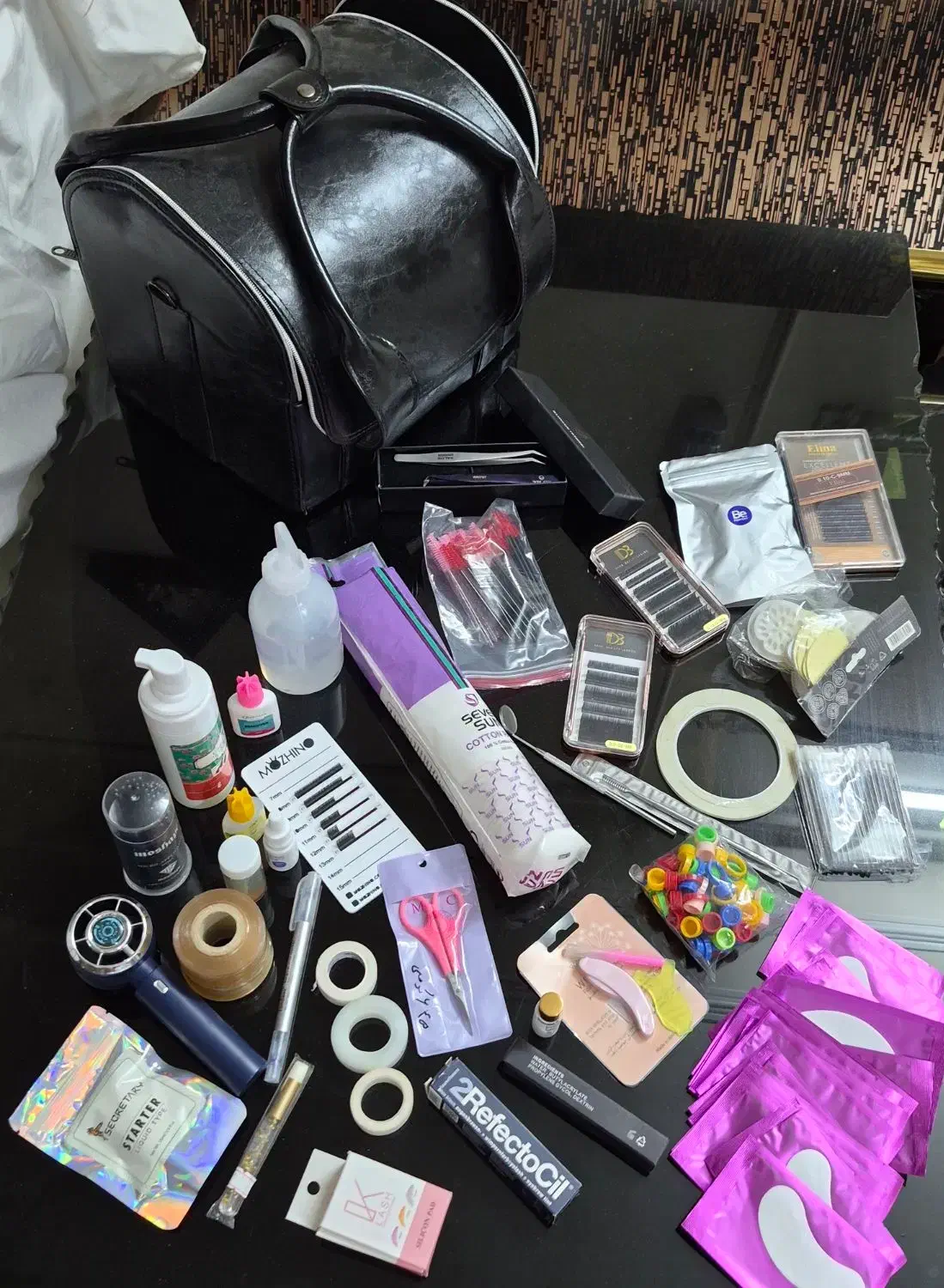 فروش کامل وسایل مژه و لیفت در حد نو ۱۸میلیون|آرایشی، بهداشتی، درمانی|کازرون, |دیوار