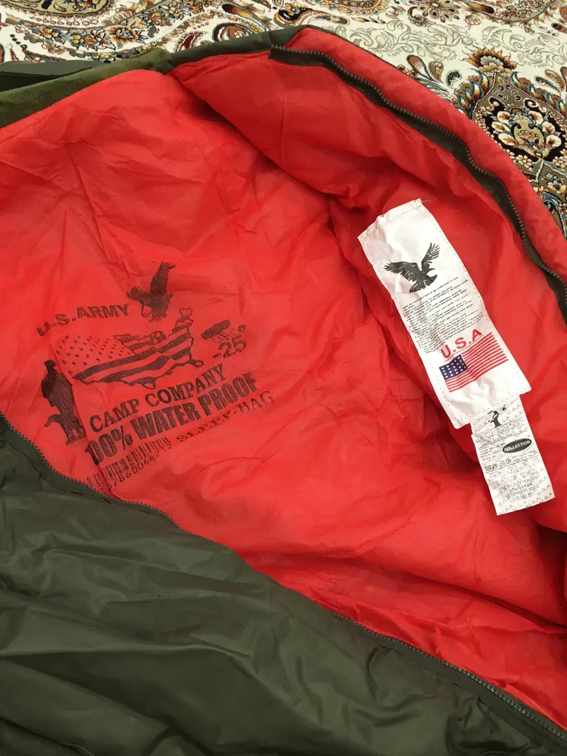 کیسه خواب آمریکایی اصل  کاملا نو|کوهنوردی و کمپینگ|قرچک, مهدیه|دیوار