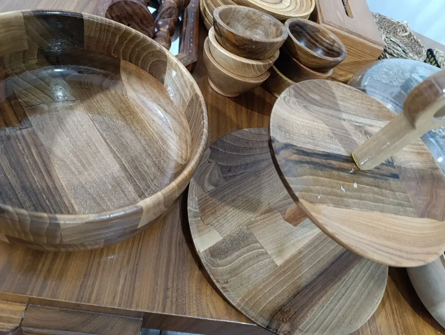 سرویس  پذیرایی چوب گردو|ظروف سرو و پذیرایی|ساری, |دیوار