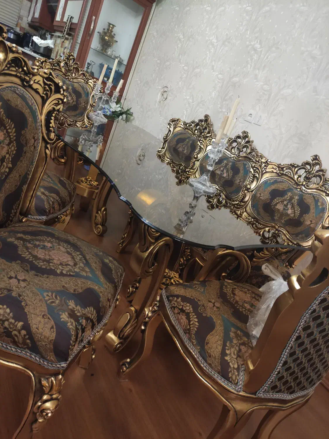 سرویس کامل مبلمان استیل چوب راش|مبلمان خانگی و میز عسلی|زنجان, |دیوار