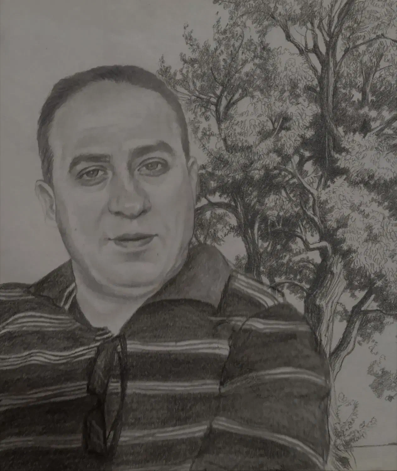 طراحی چهره سیاه قلم|تابلو، نقاشی، عکس|شیراز, شهرک ولیعصر|دیوار