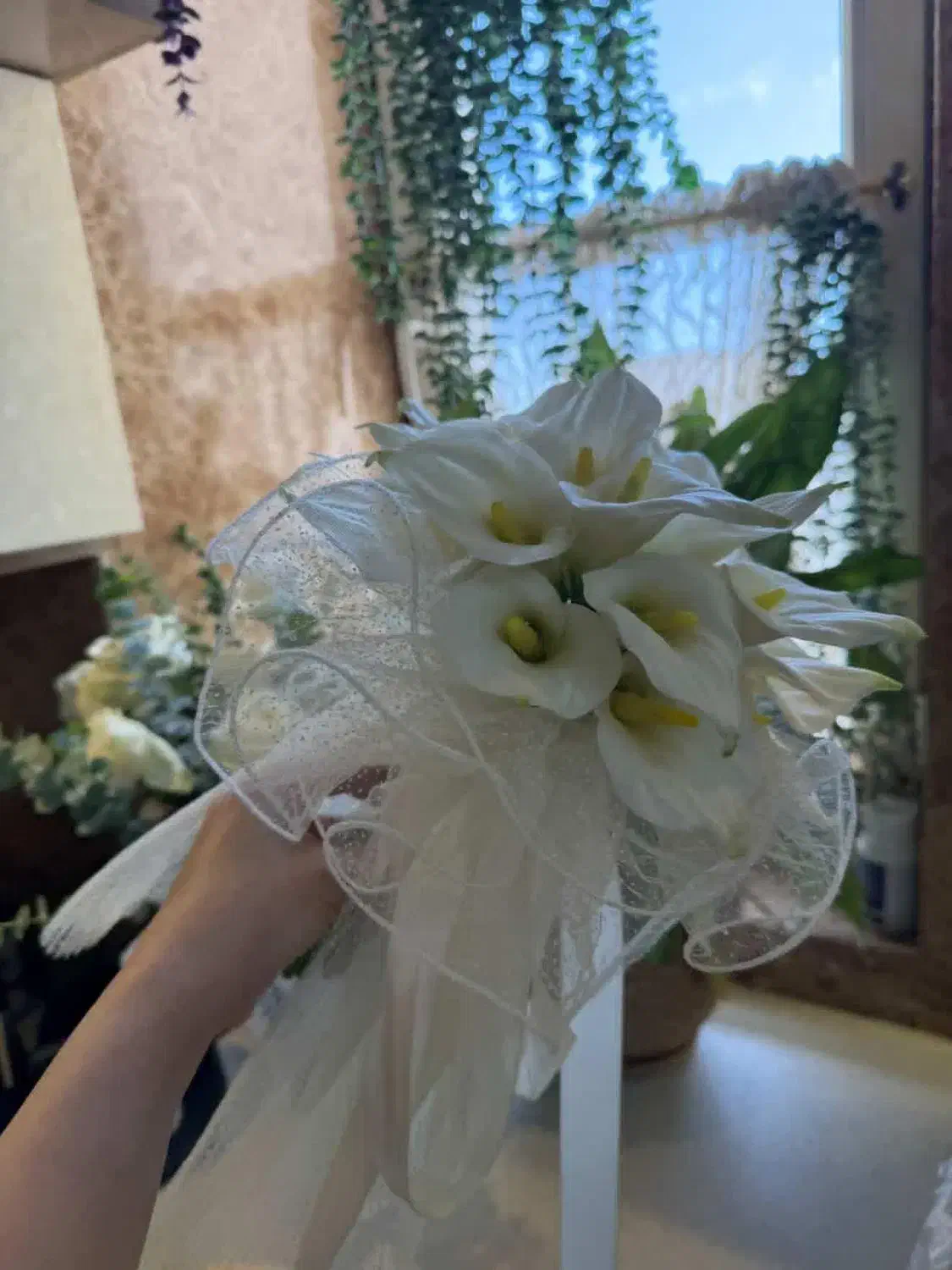 گل شیپوری|گل مصنوعی|ساری, |دیوار