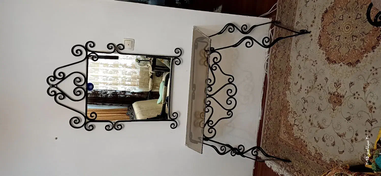 اینه و کنسول فرفورژه|بوفه، ویترین، کنسول|پرند, فاز ۵|دیوار