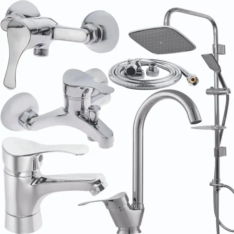 ست کامل شیرآلات اهرمی مدل لاله کروم mg1228|مصالح و تجهیزات ساختمان|مراغه, |دیوار