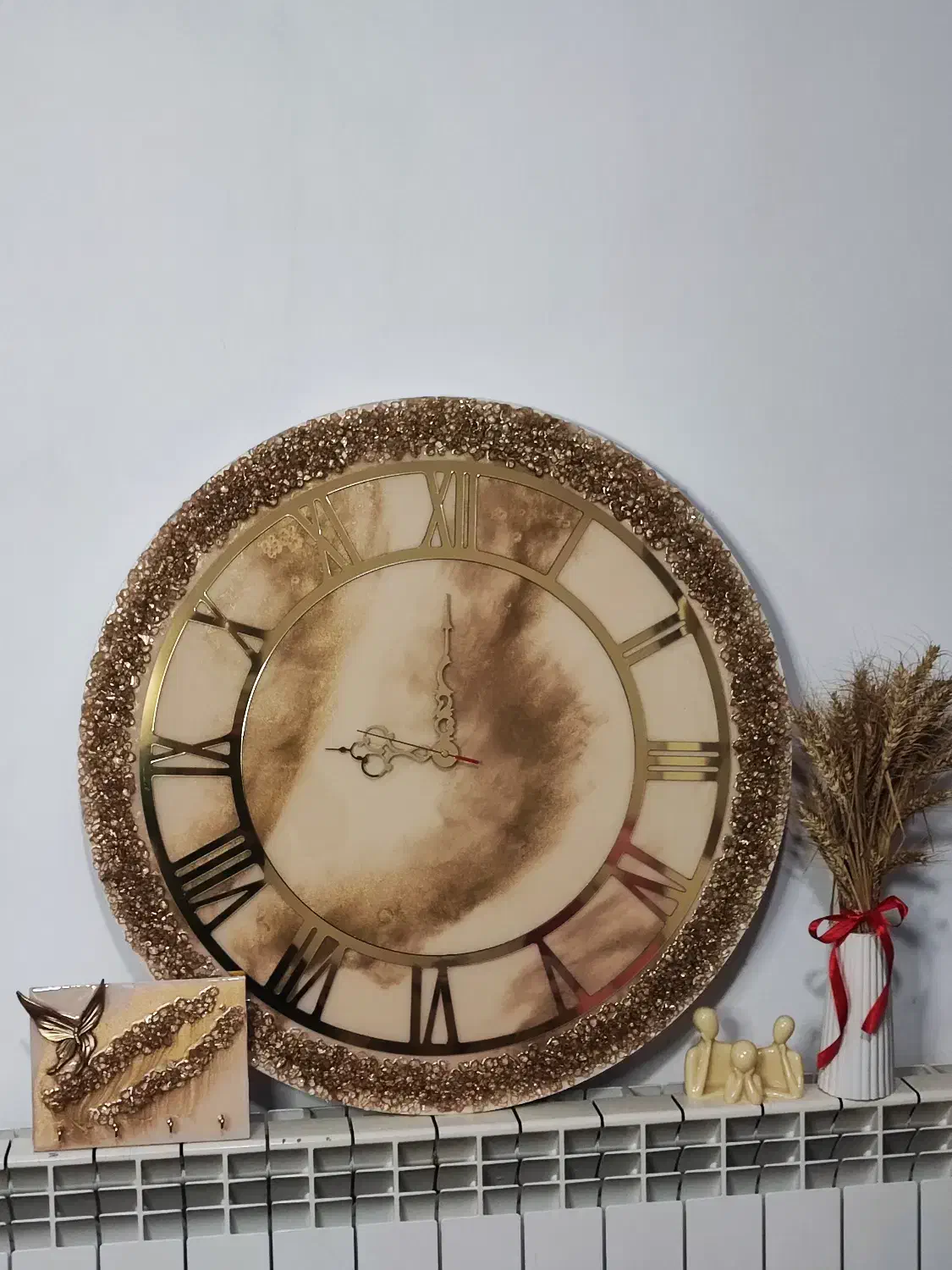 ست ساعت و جاکلیدی رزینی|ساعت دیواری و تزئینی|گنبد کاووس, |دیوار