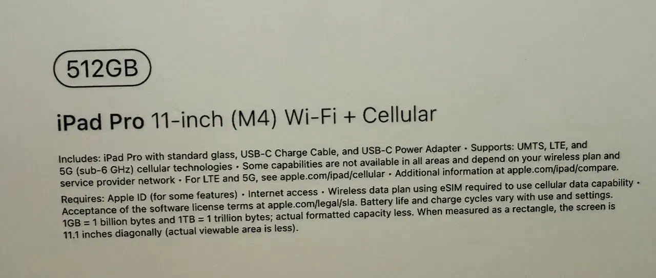 ipad pro 11-inch m4 512gb wifi + cellular|تبلت|تهران, سیمای ایران|دیوار