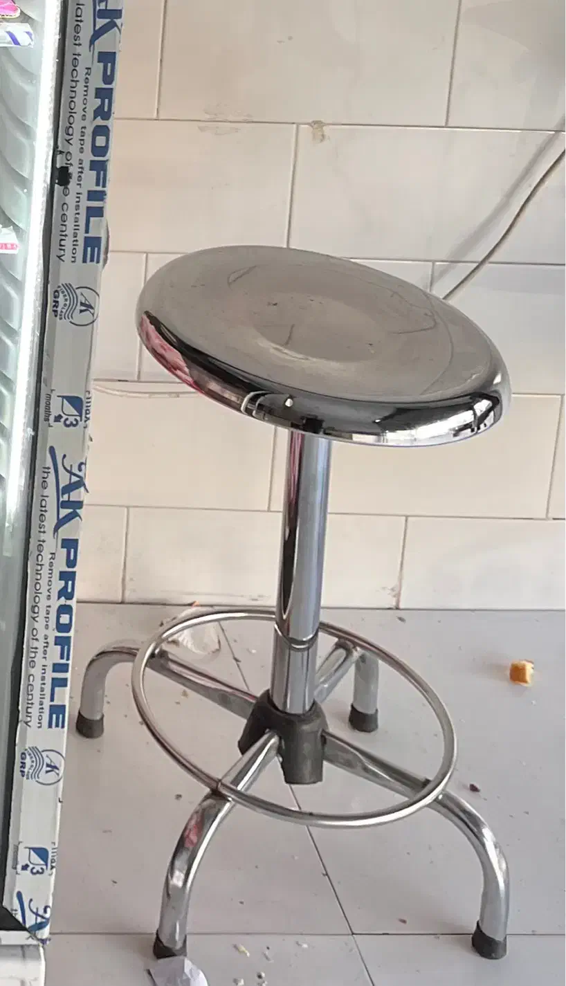 صندلی تمام استیل گردان|صندلی و نیمکت|قزوین, |دیوار