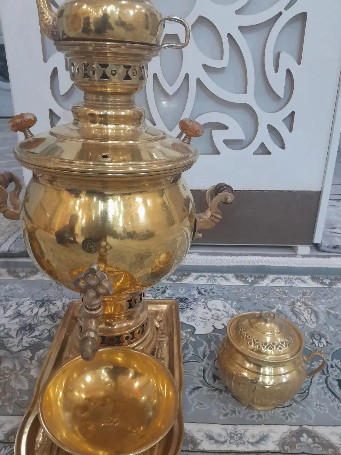 سماور برنجی|سماور، چای‌ساز، قهوه‌ساز|بروجرد, |دیوار