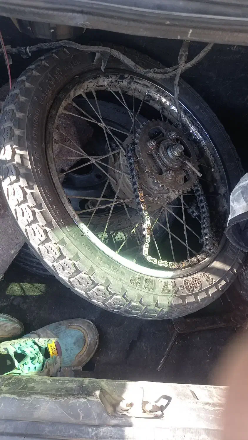 طوقه هندا چرخ کامل  عقب  با درب لنت|قطعات یدکی و لوازم جانبی|مشهد, رسالت|دیوار