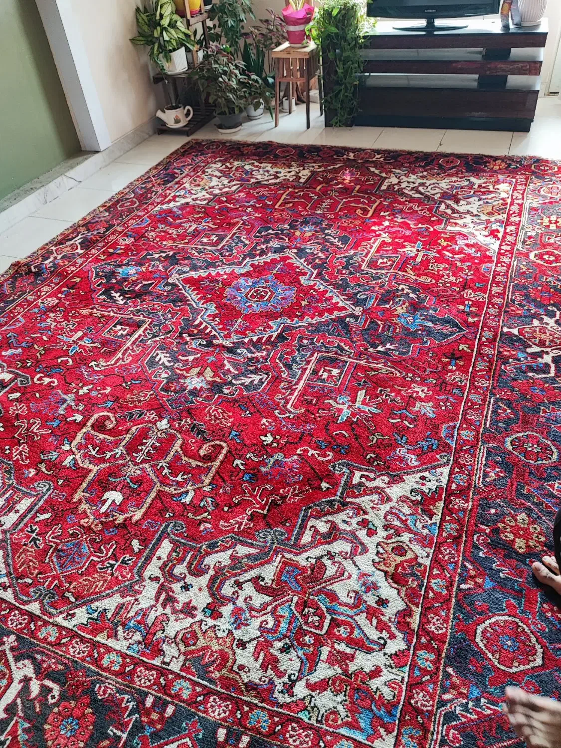 فرش دستباف۹متری|فرش|اصفهان, بهارستان|دیوار