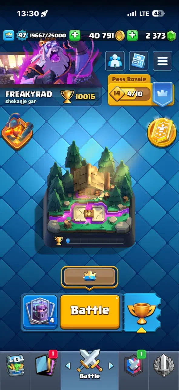 پوش کاپ اکانت کلش رویال|کنسول، بازی ویدئویی و آنلاین|تهران, فلاح|دیوار