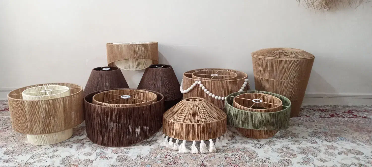 لوستر رافیا|لوستر و چراغ آویز|تهران, استاد معین|دیوار