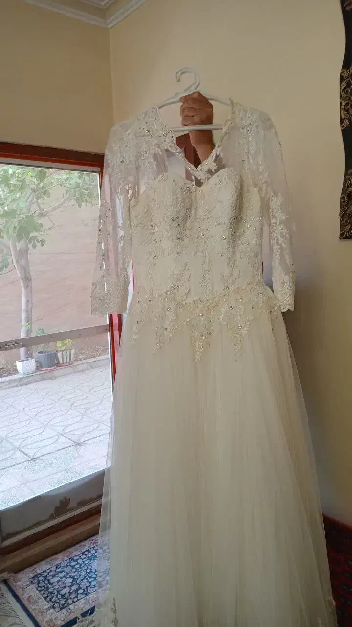 لباس عروس یکبار استفاده شده|لباس|باغستان, |دیوار