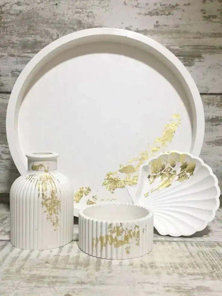 کادویی دکوری هدیه گلدان قندان ست رومیزی|صنایع دستی و سایر لوازم تزئینی|قم, حاج زینل|دیوار