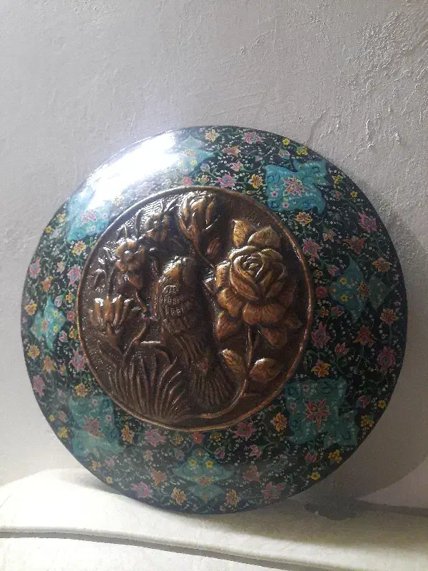 بشقاب مس و مینا کاری|صنایع دستی و سایر لوازم تزئینی|محمودآباد, |دیوار