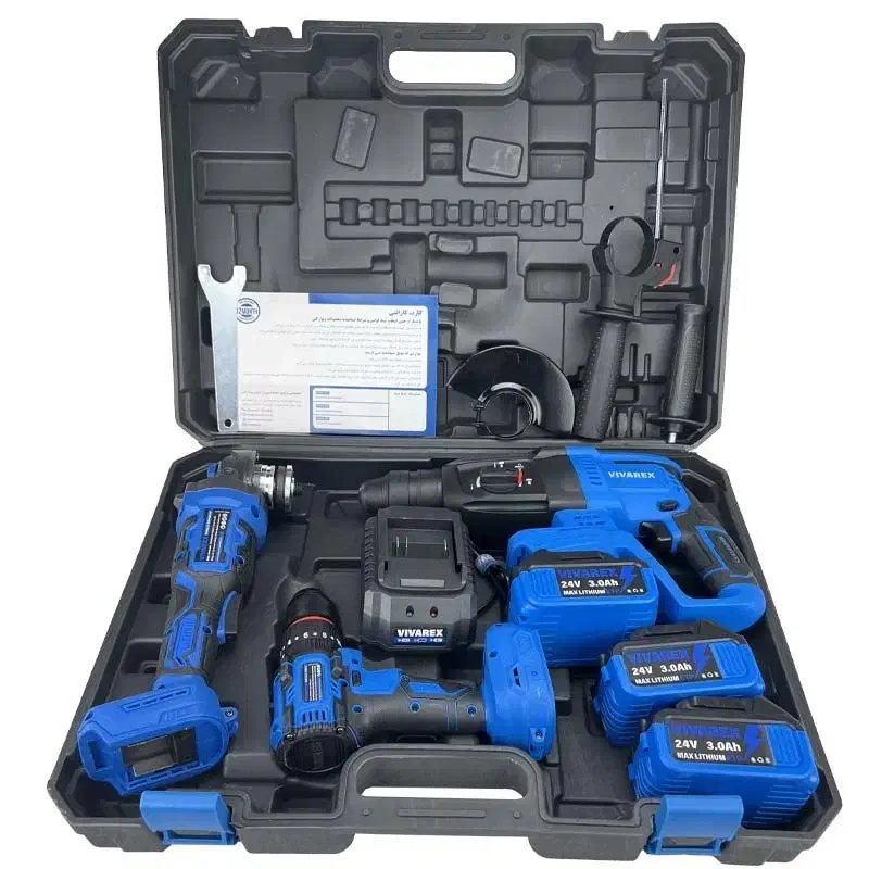پک ۳ عددی ویوارکس دریل سنگ فرز بتن کن شارژی|ماشینآلات صنعتی|قدس, شهرقدس|دیوار