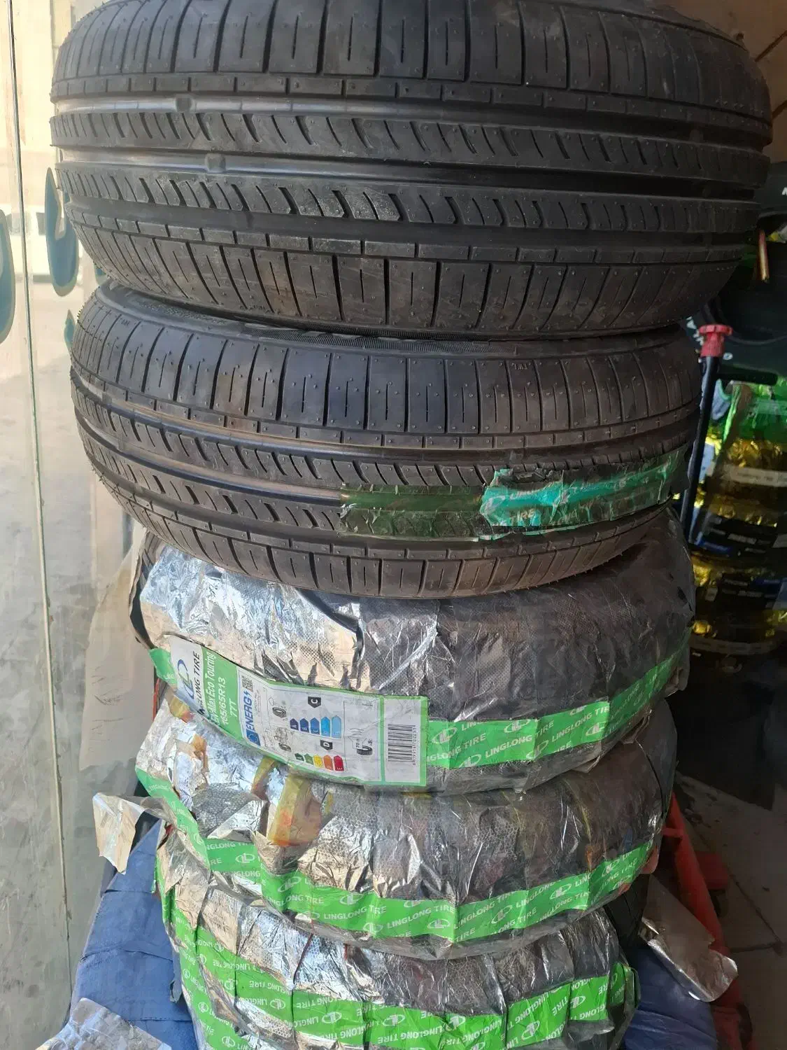 لاستیک لینگ لانگ پرایدی دولتی و کاپسن تیبایی|قطعات یدکی و لوازم جانبی|اهواز, پادادشهر|دیوار