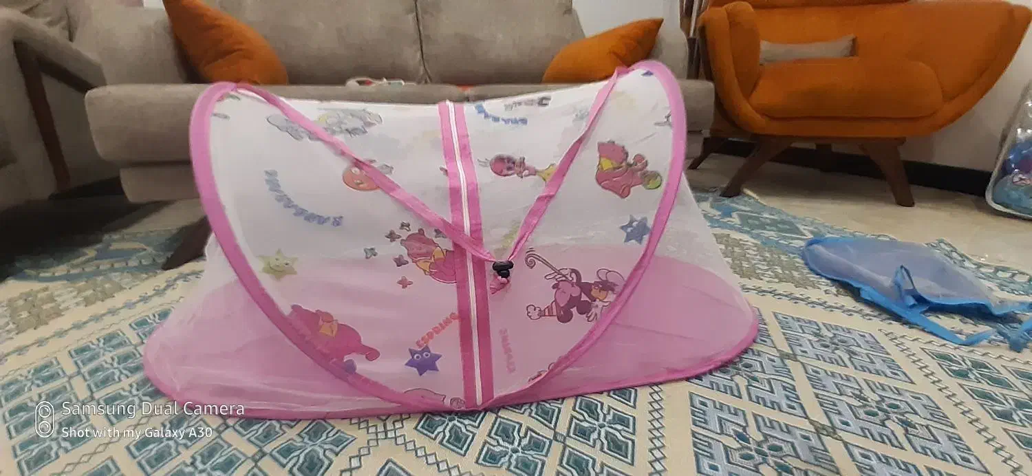 پشه بند نو صورتی رنگ|اسباب و اثاث بچه|ری, دیلمان|دیوار