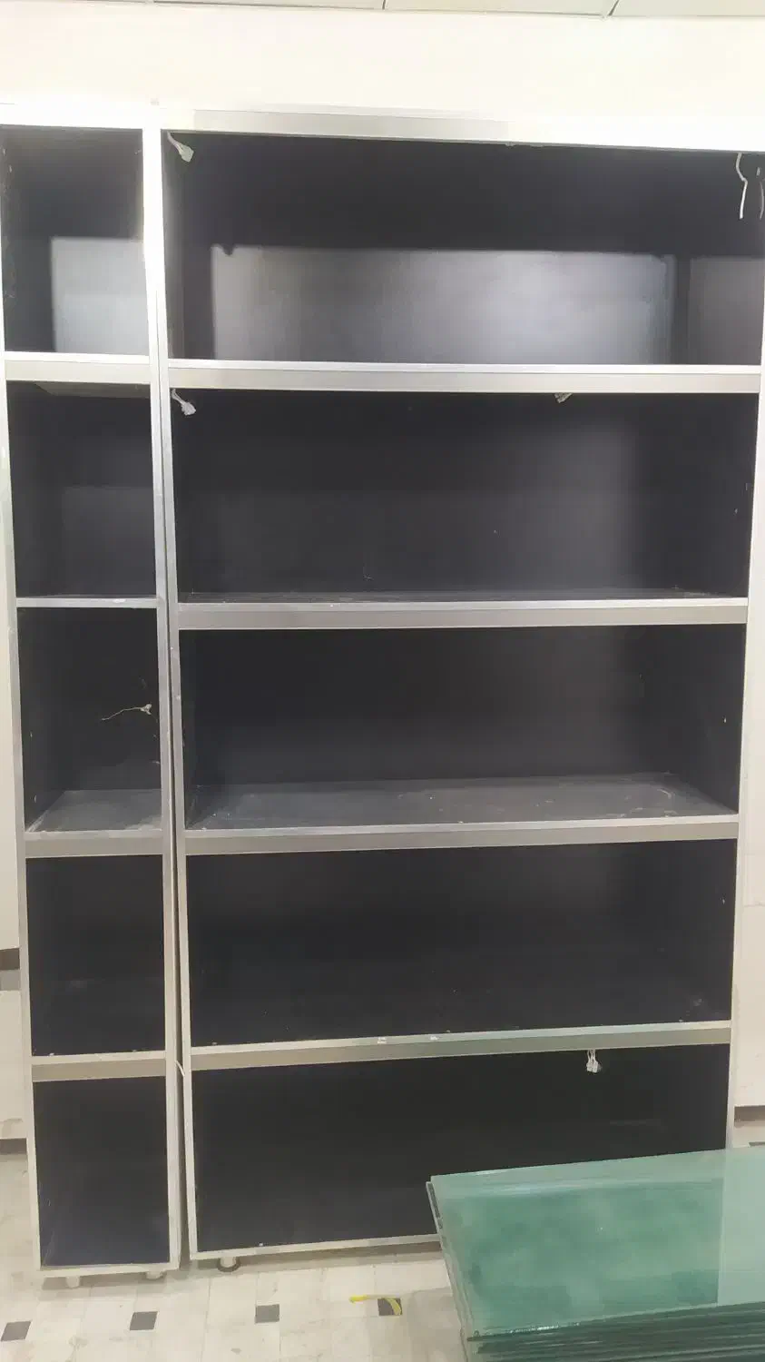 قفسه ام دی اف و باکس سه طبقه هایگلاس|کتابخانه، شلف، قفسه‌های دیواری|قم, علی آباد|دیوار