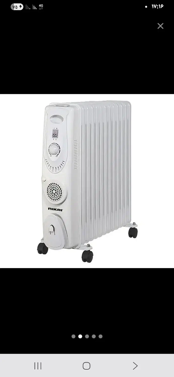 شوفاژ برقی روغنی نیکایی اصلی کم مصرف|آبگرمکن، پکیج، شوفاژ|تهران, امین حضور|دیوار