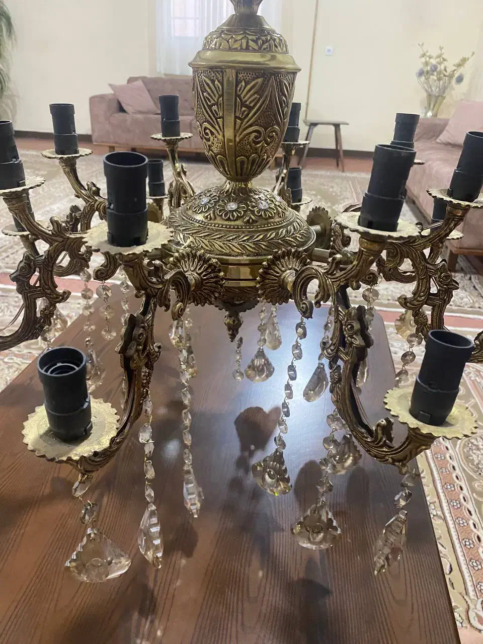 لوستر برنز|لوستر و چراغ آویز|ماهدشت, |دیوار