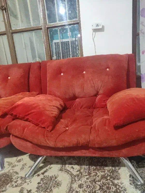 مبل ۷نفره+میز نهار خوری چوبی|مبلمان خانگی و میز عسلی|کرمان, |دیوار