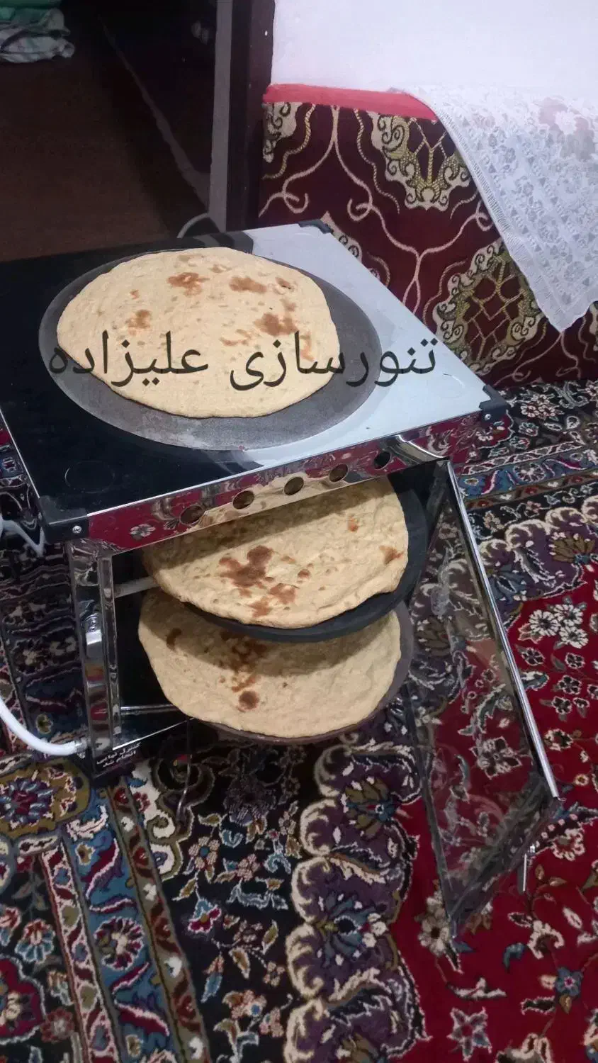 تنورگازی ۲ساج چدنی سنگین ورق با لواش پزدار تنور|اجاق گاز و لوازم برقی پختوپز|کرج, حصارک پایین|دیوار