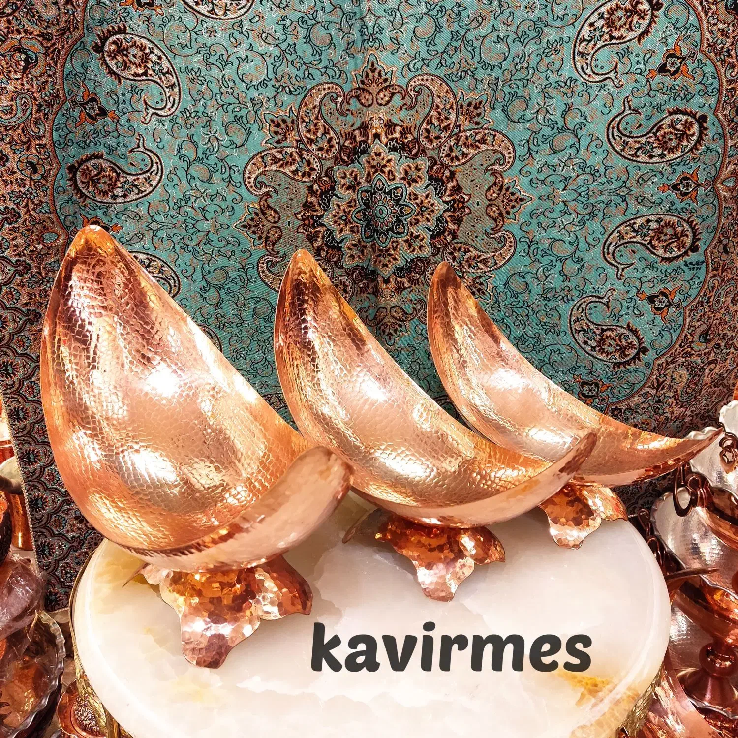کشکول مسی/ظرف مسی/میوه خوری مسی/ کویر مس|ظروف سرو و پذیرایی|یزد, |دیوار