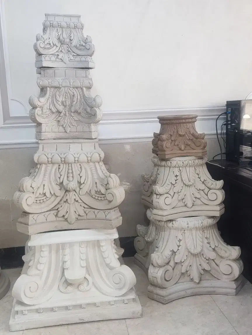 ستون کامل پیش ساخته رنگ متناسب با سنگنمای مشتری|مصالح و تجهیزات ساختمان|آبسرد, |دیوار