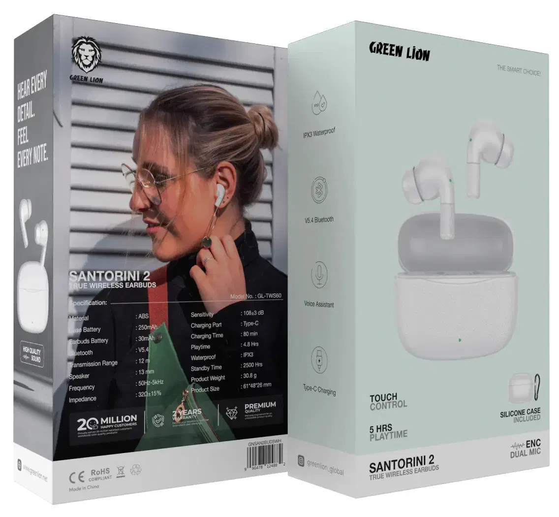 هندزفری بی سیم گرین لاین Green Lion Santorini 2|لوازم جانبی موبایل و تبلت|تهران, دهکده المپیک|دیوار