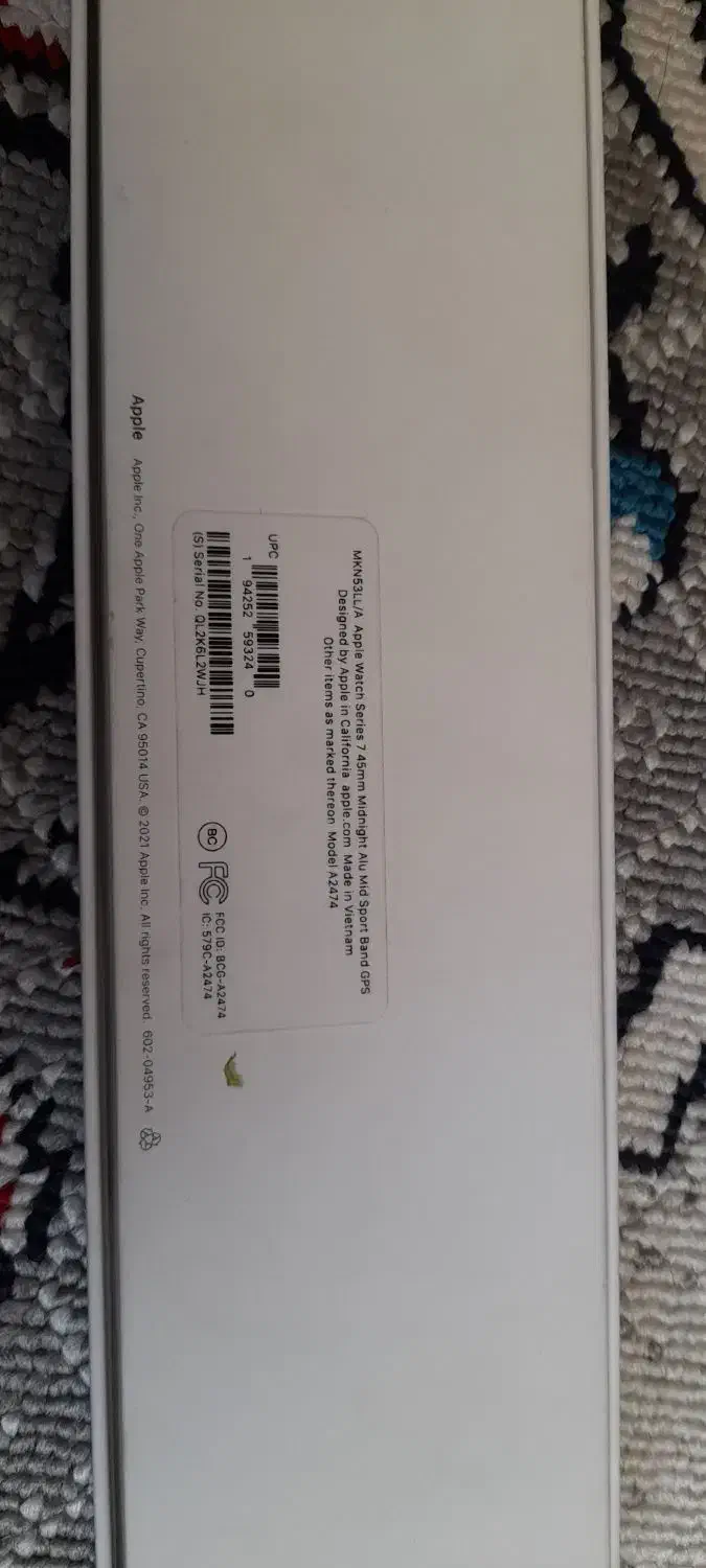 اپل واچ سری ۷(45mm)آلومینیوم نسخه جی پی اس|لوازم جانبی موبایل و تبلت|اندیمشک, |دیوار