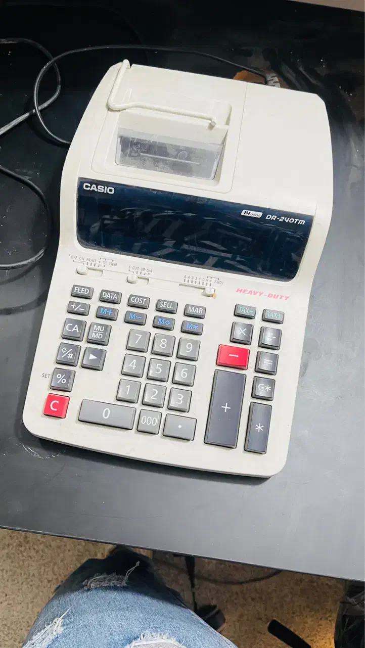 ماشین حساب برقی پرینتر دار casio|دفتر کار|شیراز, معالی‌آباد|دیوار