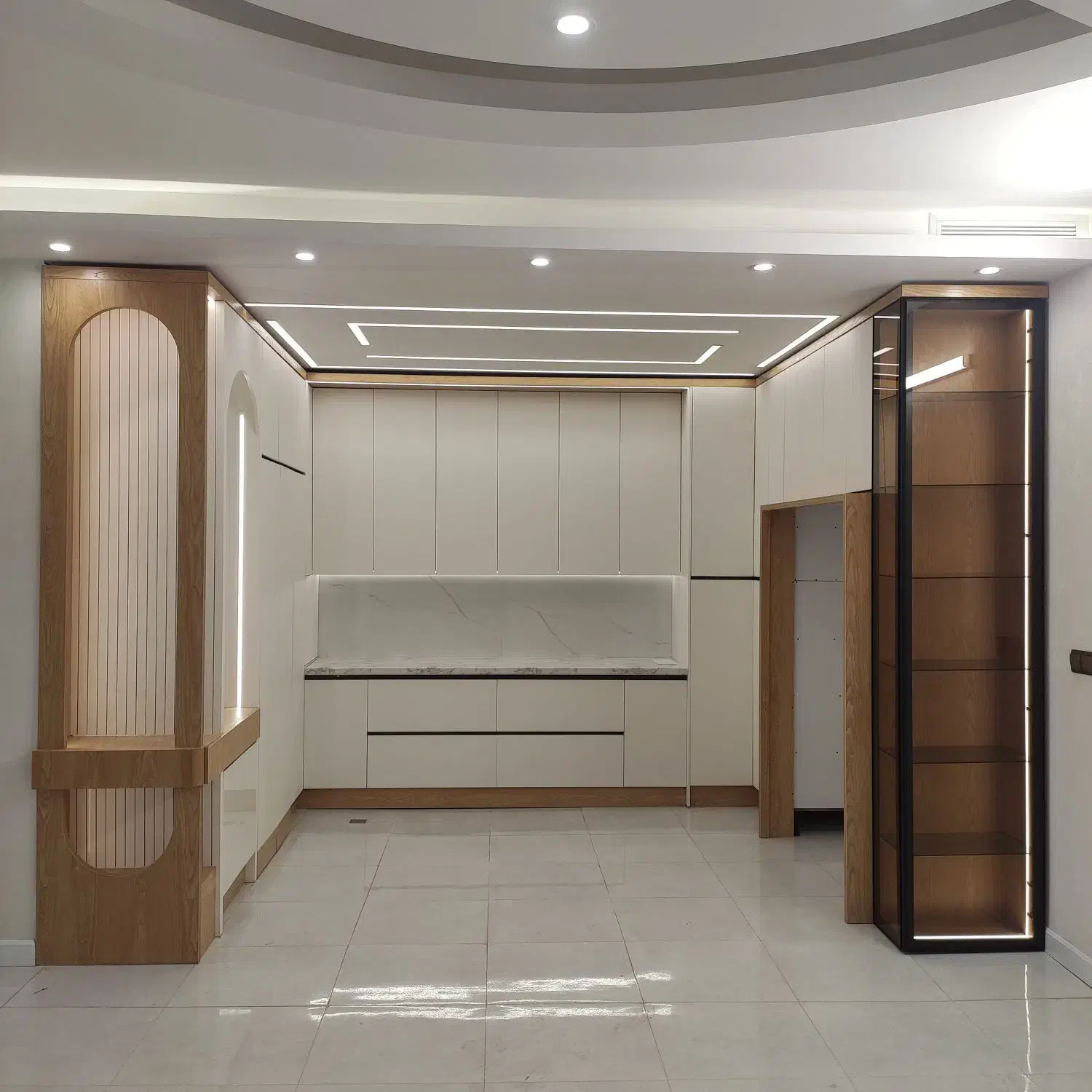 طراحی و اجرای کابینت مدرن، نئوکلاسیک و کلاسیک|مصالح و تجهیزات ساختمان|قم, چهل درخت‎|دیوار
