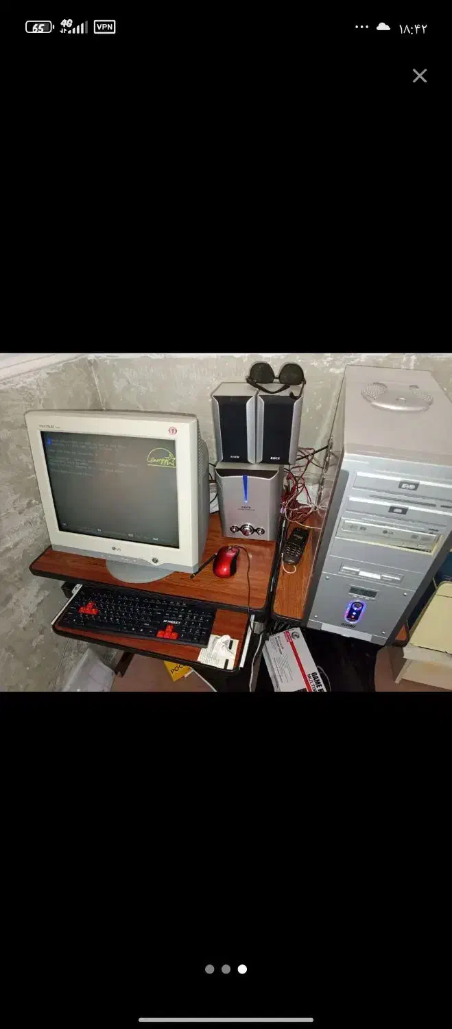 کامپیوترسالم معاوضه با گوشی نوت 12به بالا|رایانه رومیزی|خاش, |دیوار