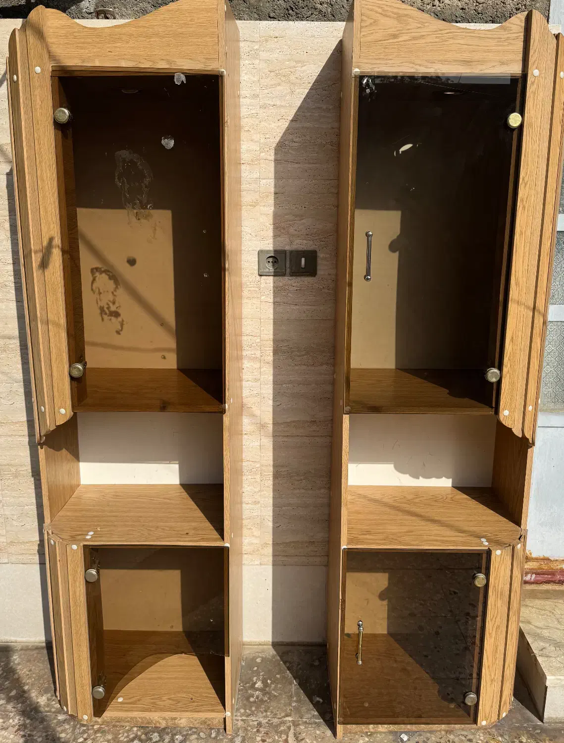 دو عدد بوفه|بوفه، ویترین، کنسول|دوگنبدان, |دیوار