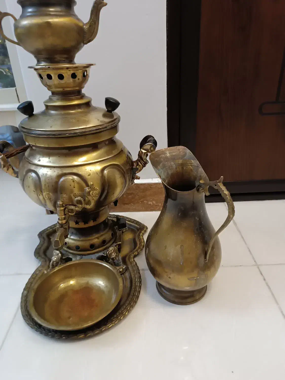 سماور برنجی|سماور، چای‌ساز، قهوه‌ساز|کلاچای, |دیوار