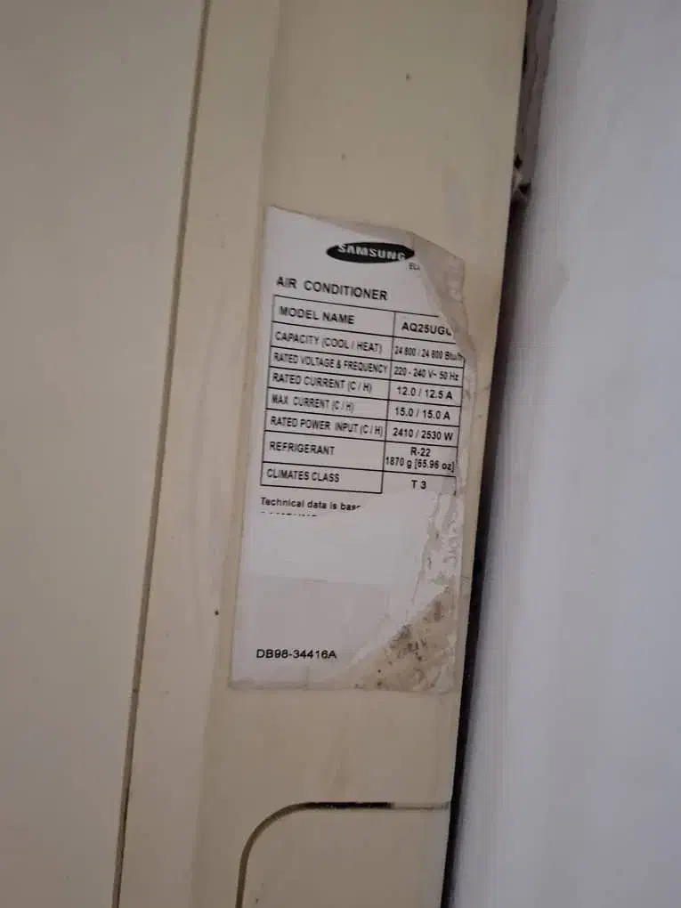 کولر۲۵هزار ساموسونگ|کولر گازی و فن‌کوئل|رشت, جانبازان|دیوار