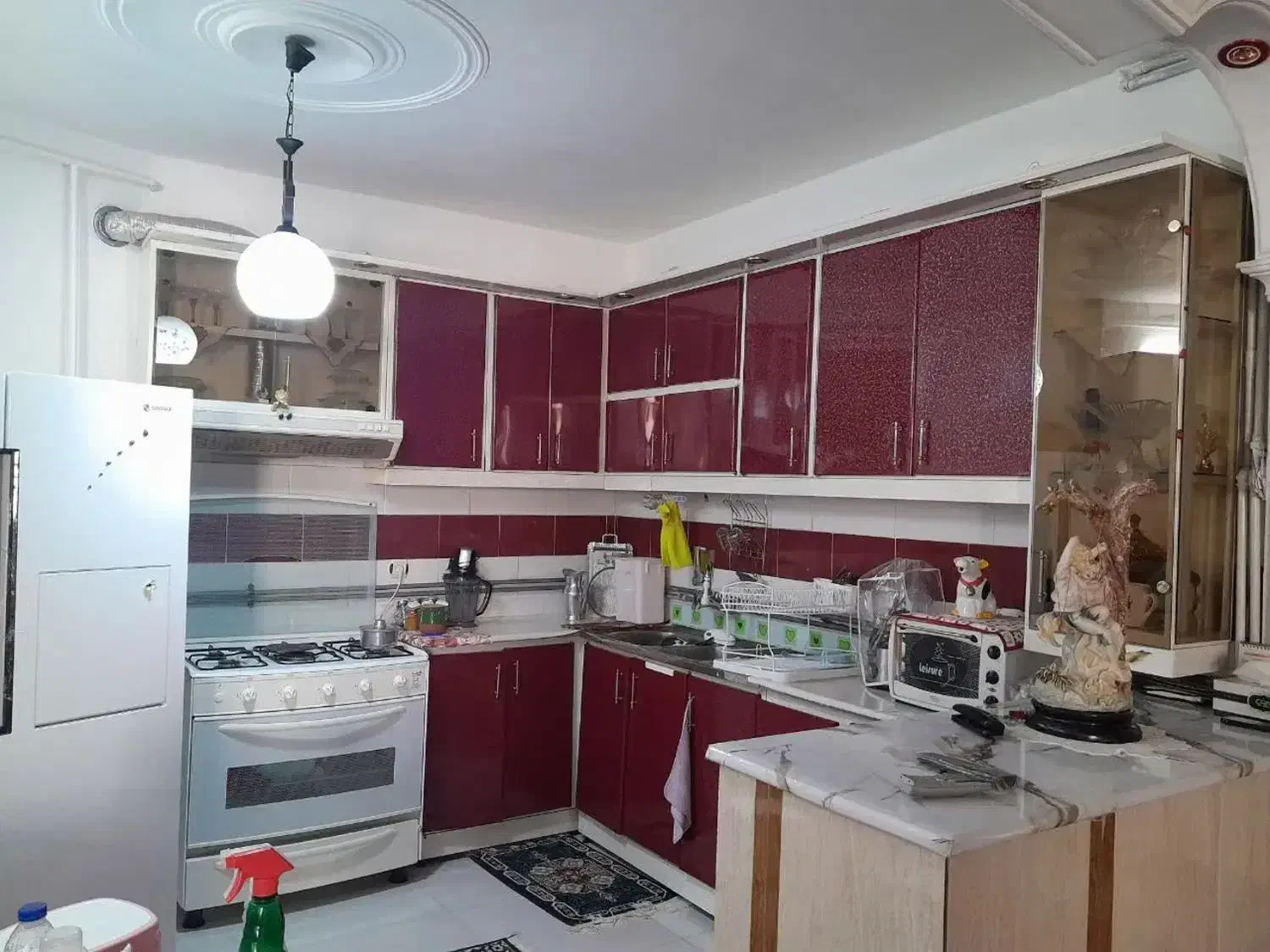 کابینت آشپزخانه و هود سینک ظرف شویی|هود|خنداب, |دیوار