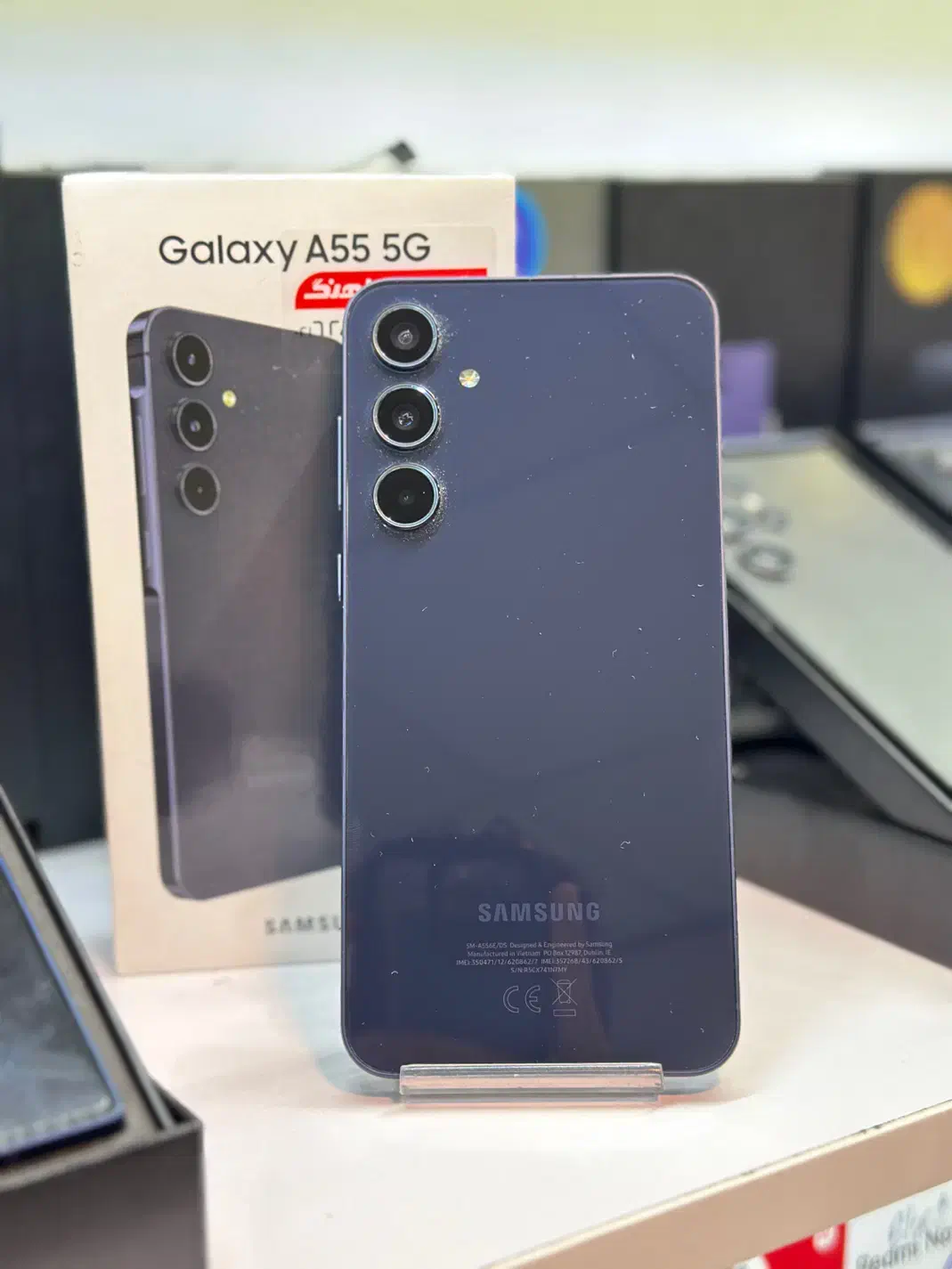 Samsung A55 256GB درحد اکبند همراه ادابتور|موبایل|کرج, گوهردشت|دیوار