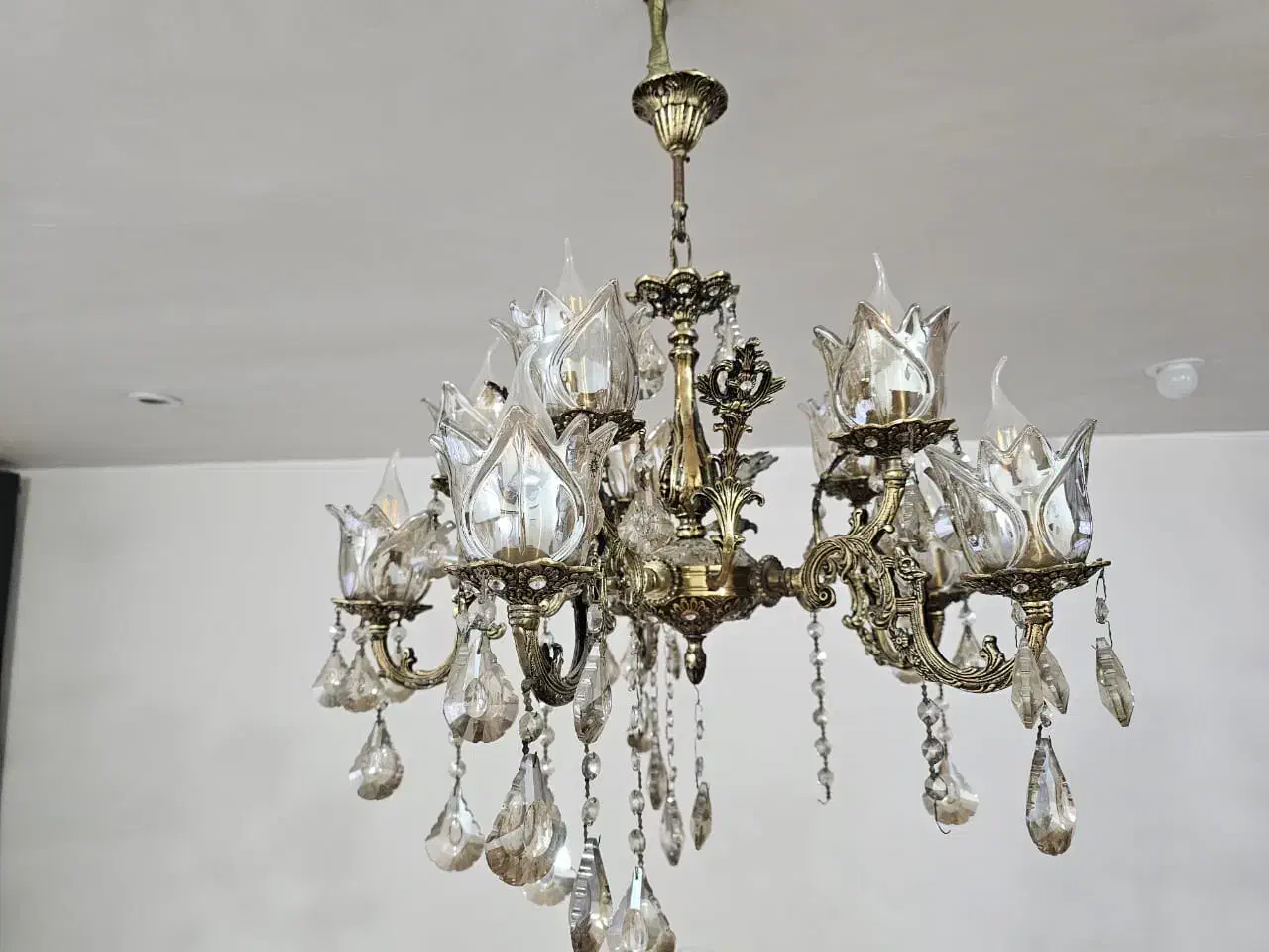 لوستر چشمه نور ۵ شاخه ۱۰ شعله|لوستر و چراغ آویز|اهواز, کیانپارس |دیوار