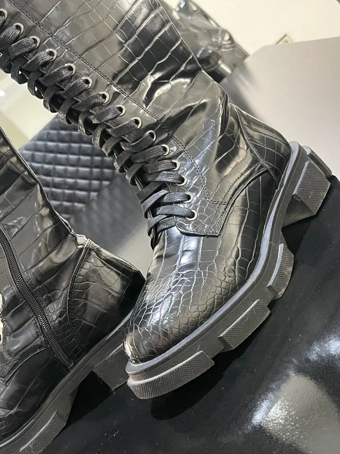 بوت بلند چرم بندی|کیف، کفش، کمربند|پردیس, فاز ۸|دیوار