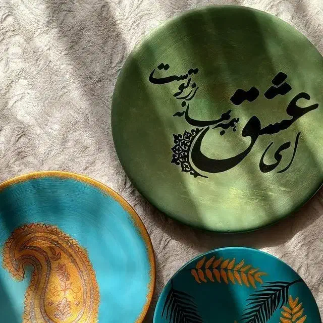 نقاشی روی سفال|صنایع دستی و سایر لوازم تزئینی|قم, شاه ابراهیم|دیوار