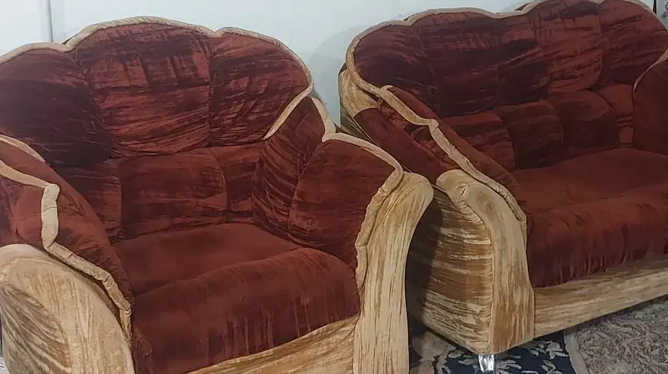 مبل  راحتی7 نفره یک دست کامل|مبلمان خانگی و میز عسلی|بم, |دیوار