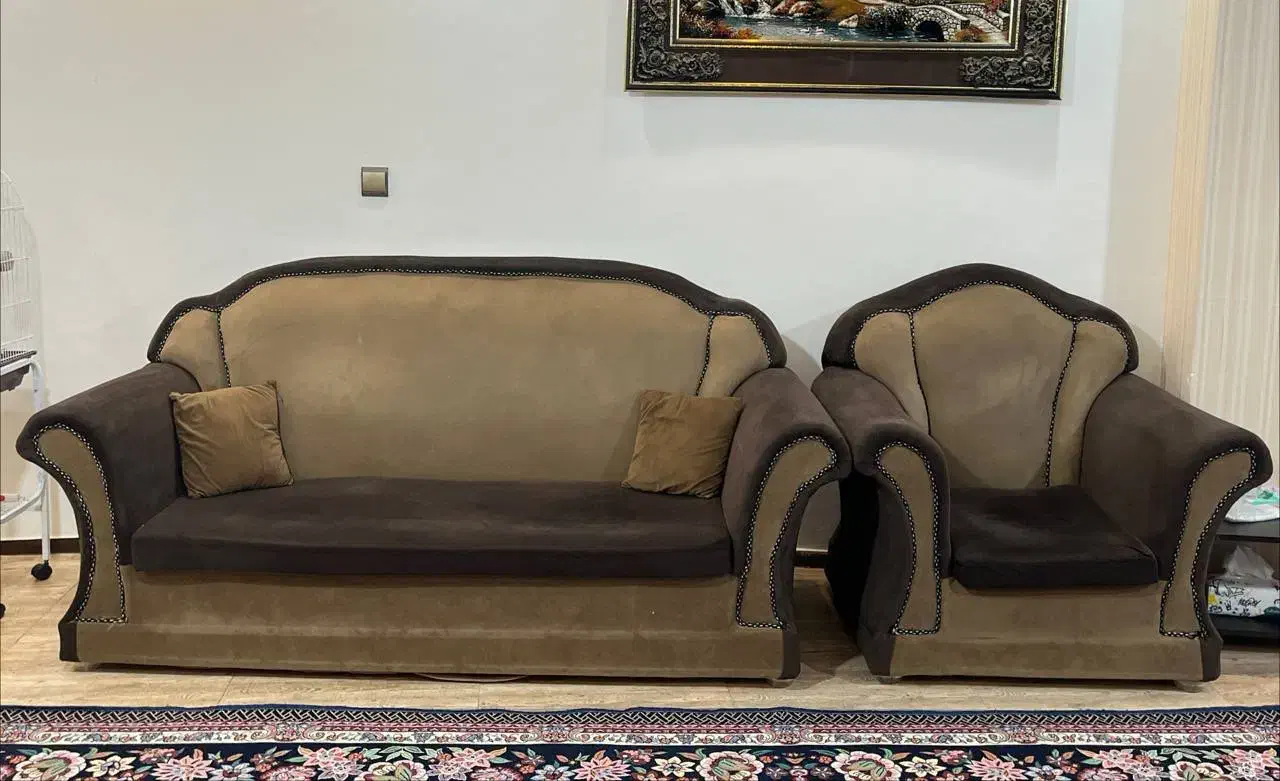 مبلمان ۷ نفره|مبلمان خانگی و میز عسلی|لاهیجان, گلستان|دیوار