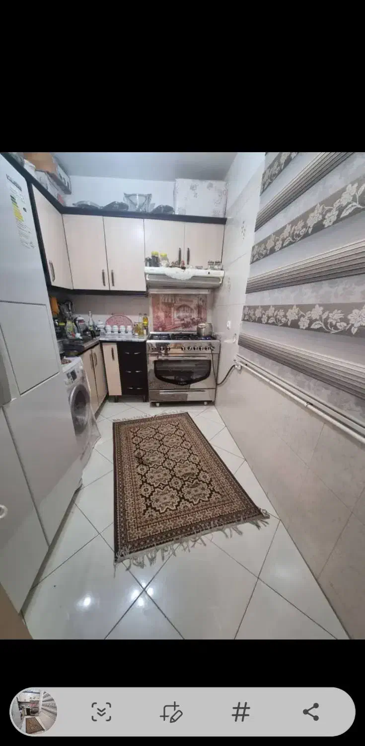 ۷۵ متر ۲ خوابه با پارکینگ و انباری جنت آبادشمالی