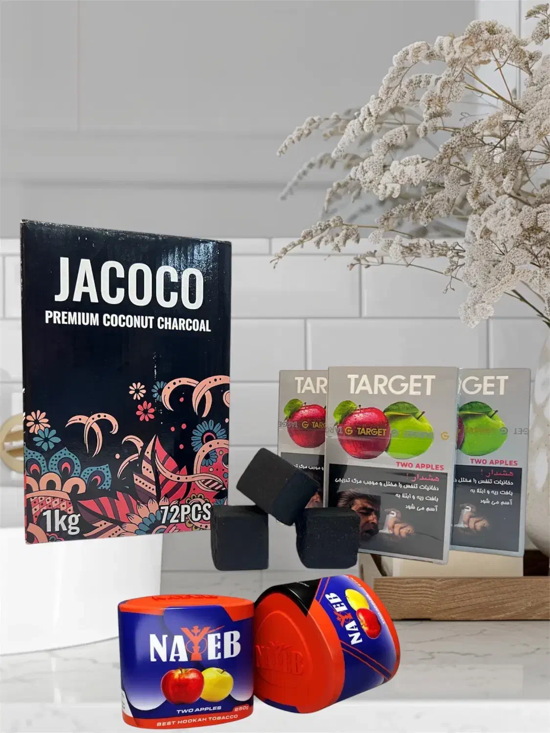 زغال نارگیل وارداتی اصل جاکوکو - با بسته بندی شیک|عمدهفروشی|تبریز, |دیوار