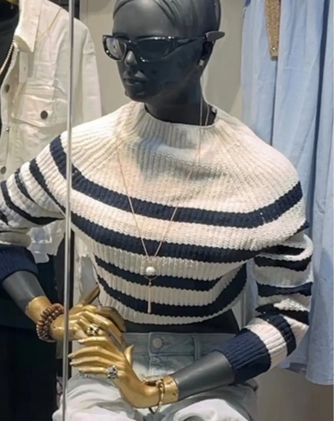 بافت زنانه  راه راه یقه گرد|لباس|کرج, مطهری|دیوار